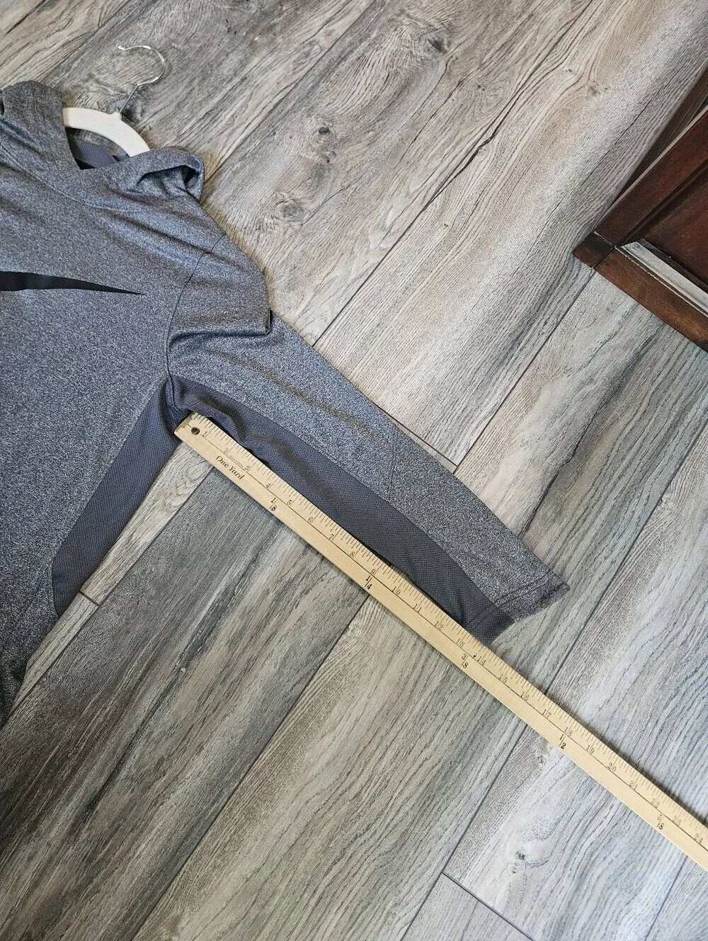 Nike Gray Dri-FIT Hoodie with Swoosh